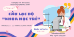 Coming up event: Lễ ra mắt câu lạc bộ "Khoa học trẻ"