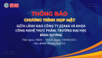 THÔNG BÁO VỀ VIỆC HỌP MẶT GIỮA CÔNG TY JIZAKA VÀ KHOA CÔNG NGHỆ THỰC PHẨM️