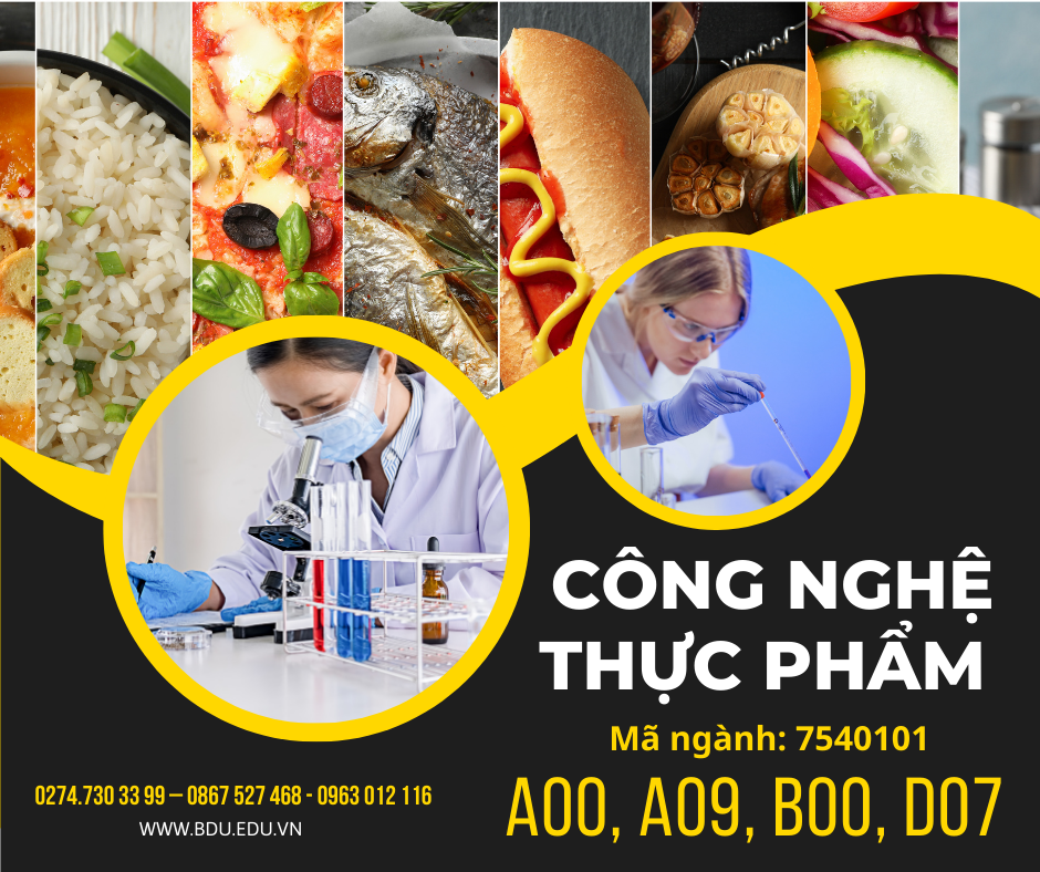 Học Ngành Công nghệ Thực phẩm tại trường ĐH Bình Dương