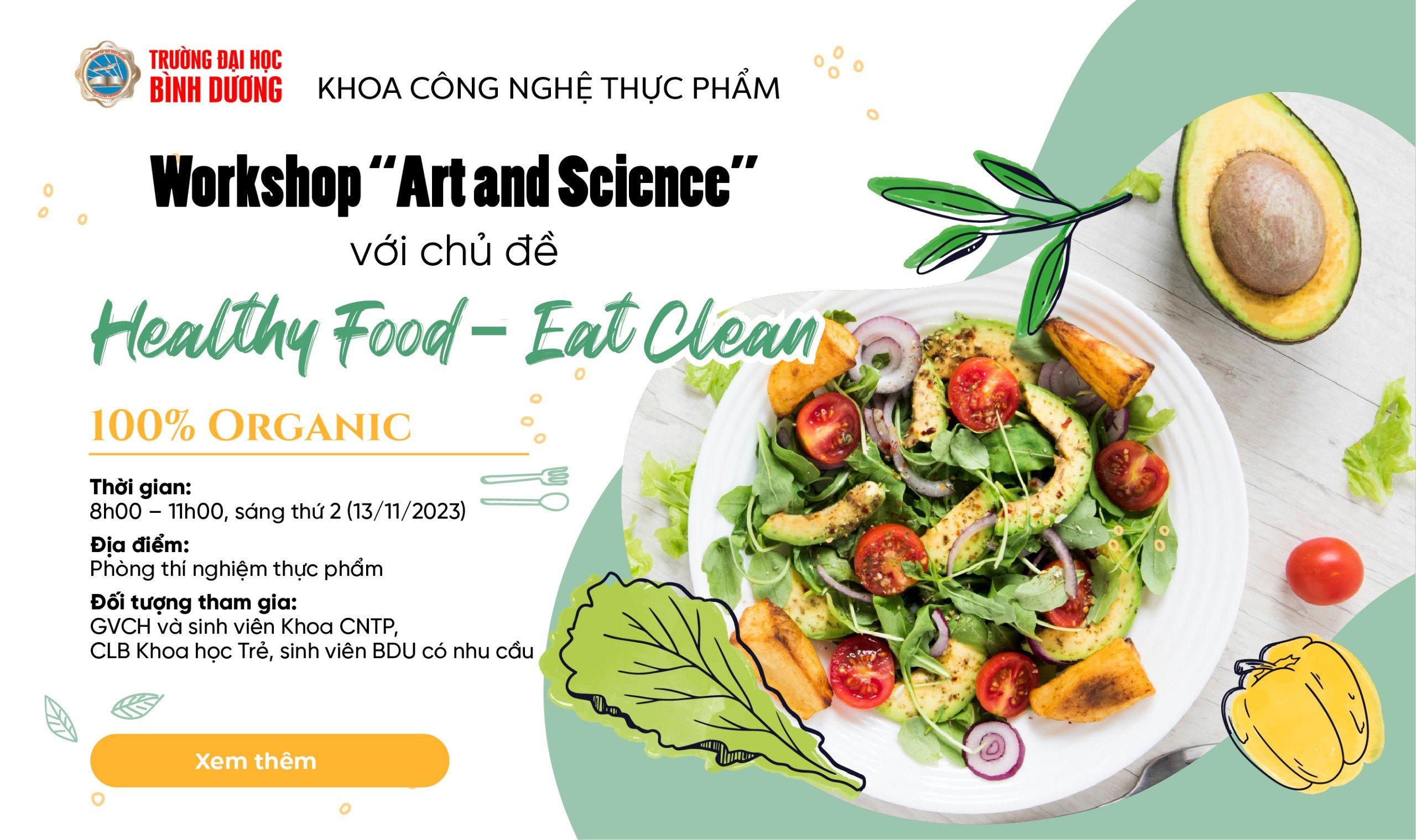 "Healthy Food - Eat Clean" - Workshop về ẩm thực lành mạnh!