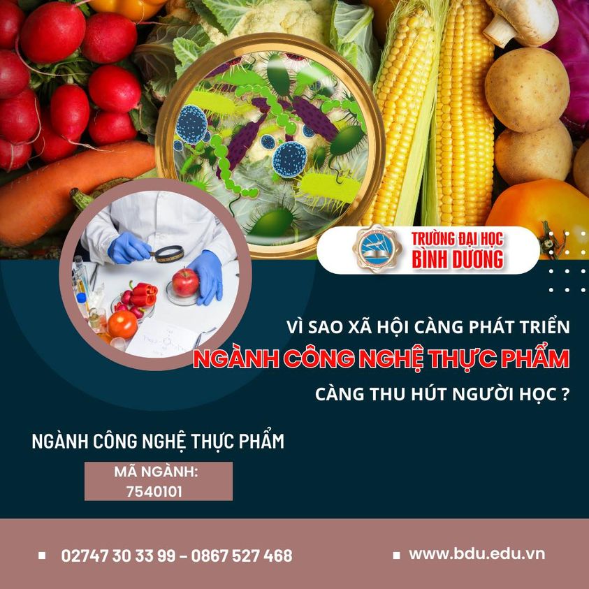 Vì sao xã hội càng phát triển, ngành Công nghệ thực phẩm càng thu hút người học?